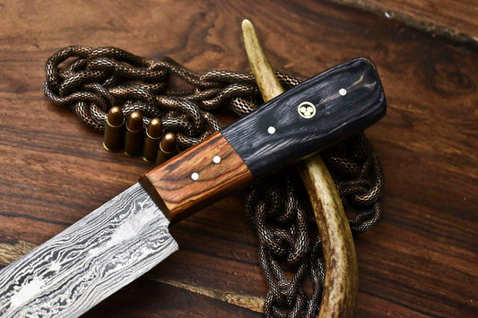 Custom Handmade Damascus Steel Chef Knife – Full Tang