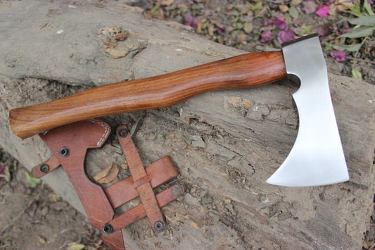 Hand Forged 5160 Steel Viking Tactical Grade Tomahawk Axe with Walnut Handle