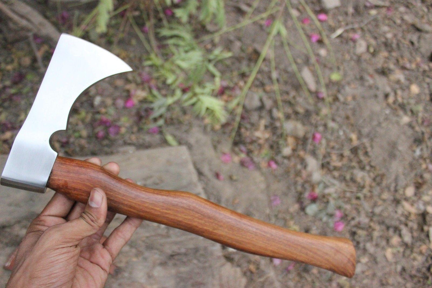 Hand Forged 5160 Steel Viking Tactical Grade Tomahawk Axe with Walnut Handle