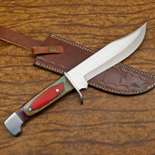 Handmade D2 Steel Full Tang Bowie Knife | Hunting & Sport 12" Blade