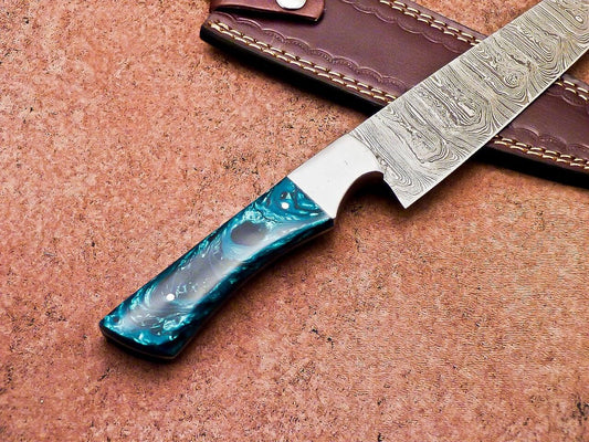 13" Professional Chef Knife Damascus Blade Kitchen Knife, Hunting Knife