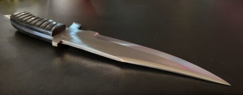 Handmade D2 Steel Tactical Bowie Knife with Micarta Handle – Full Tang Hunting & Survival Knife