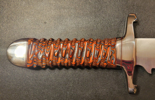 Custom D2 Tool Steel 18-Inch Bowie Knife – Exotic Wood Handle