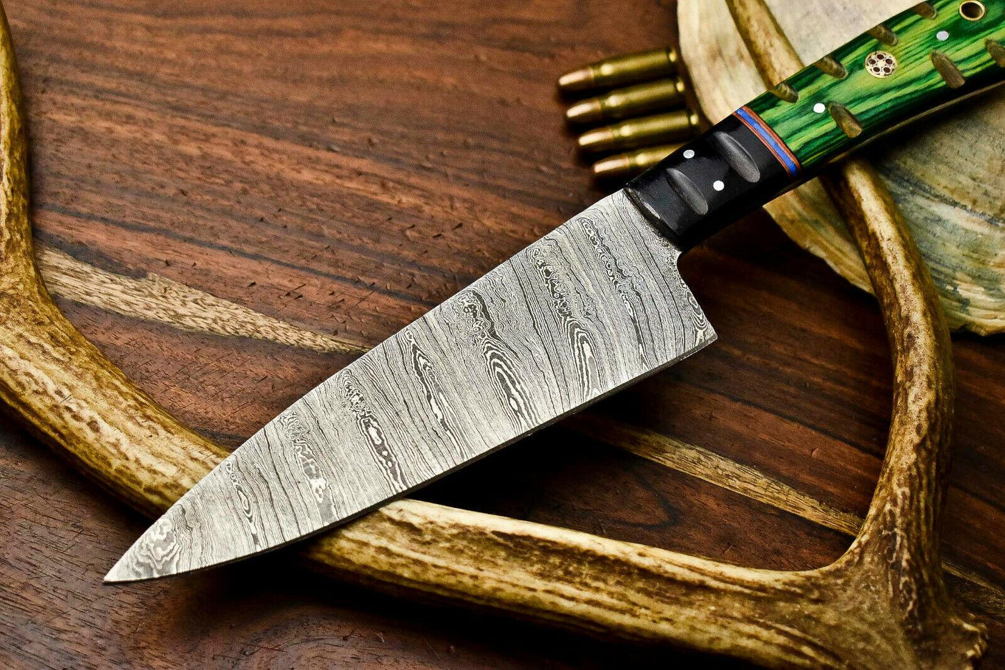 Premium Handcrafted Damascus Steel Chef Knife | Full Tang