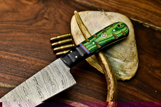 Premium Handcrafted Damascus Steel Chef Knife | Full Tang
