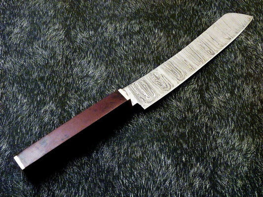 13" Handmade Damascus Chef Knife – Professional Kitchen Knife with Resin Handle