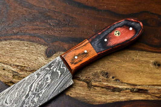 Premium Handmade Damascus Steel Chef Knife – Full Tang Blade for Kitchen