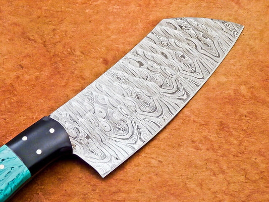 12.0" Professional Chef Chopper Knife Cleaver Damascus Blade Resin Handle
