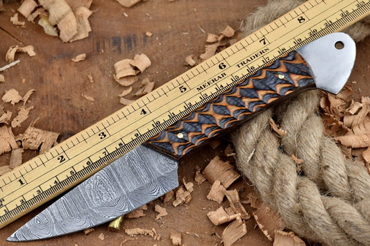 Custom Handmade Forged Damascus Steel Kitchen Chef Knife – Dollar Sheet Handle