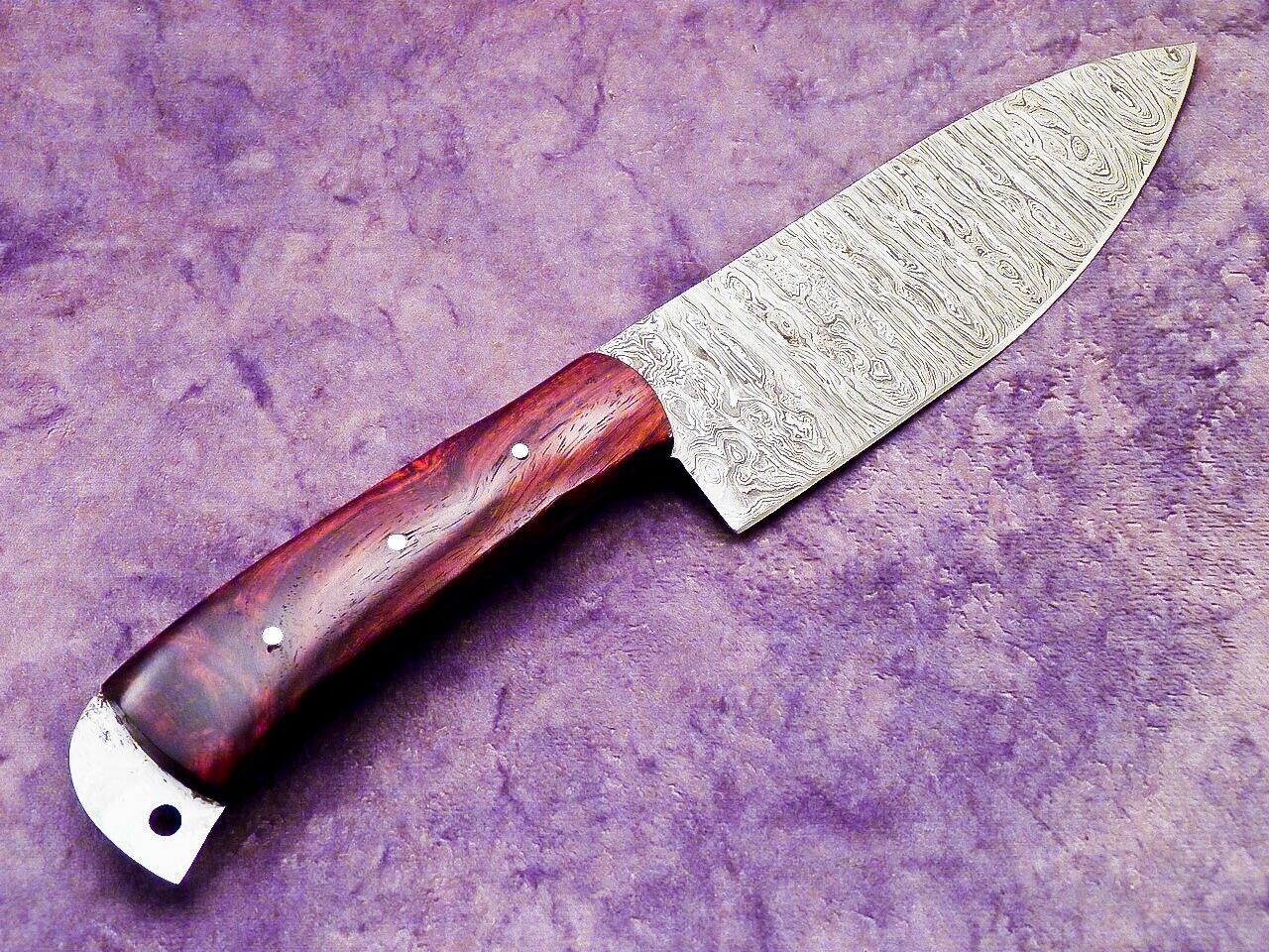 11.0" Handmade Damascus Steel Professional Chef Knife with Natural Hardwood Handle