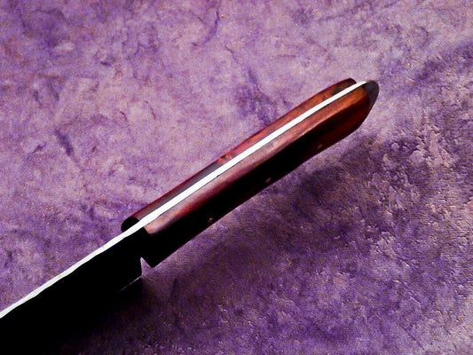 11.0" Handmade Damascus Steel Professional Chef Knife with Natural Hardwood Handle