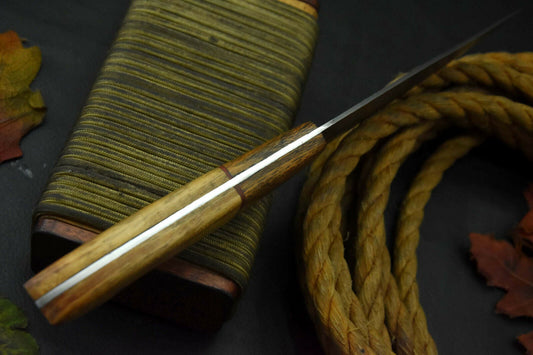 Custom 10.6" Handmade Damascus Steel Chef Knife with Walnut Handle