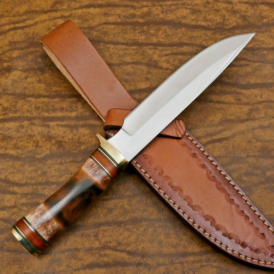Storm Handmade D2 Steel Bowie Knife – 12-Inch Hunting & Outdoor Blade