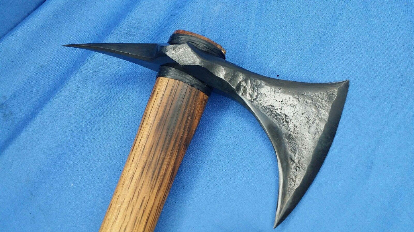 Hand-Forged Norse Spike Tomahawk | Authentic Viking Axe