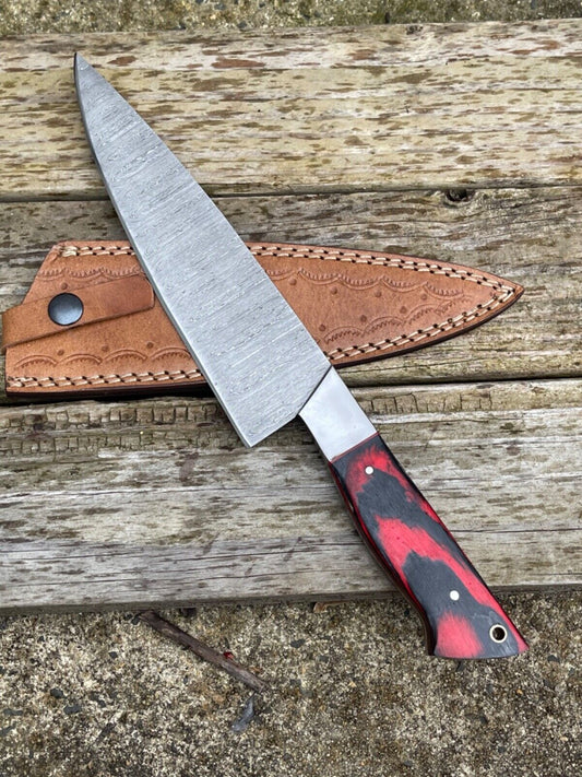 13" Damascus Chef Knife Handmade Chef Knife Kitchen Knife