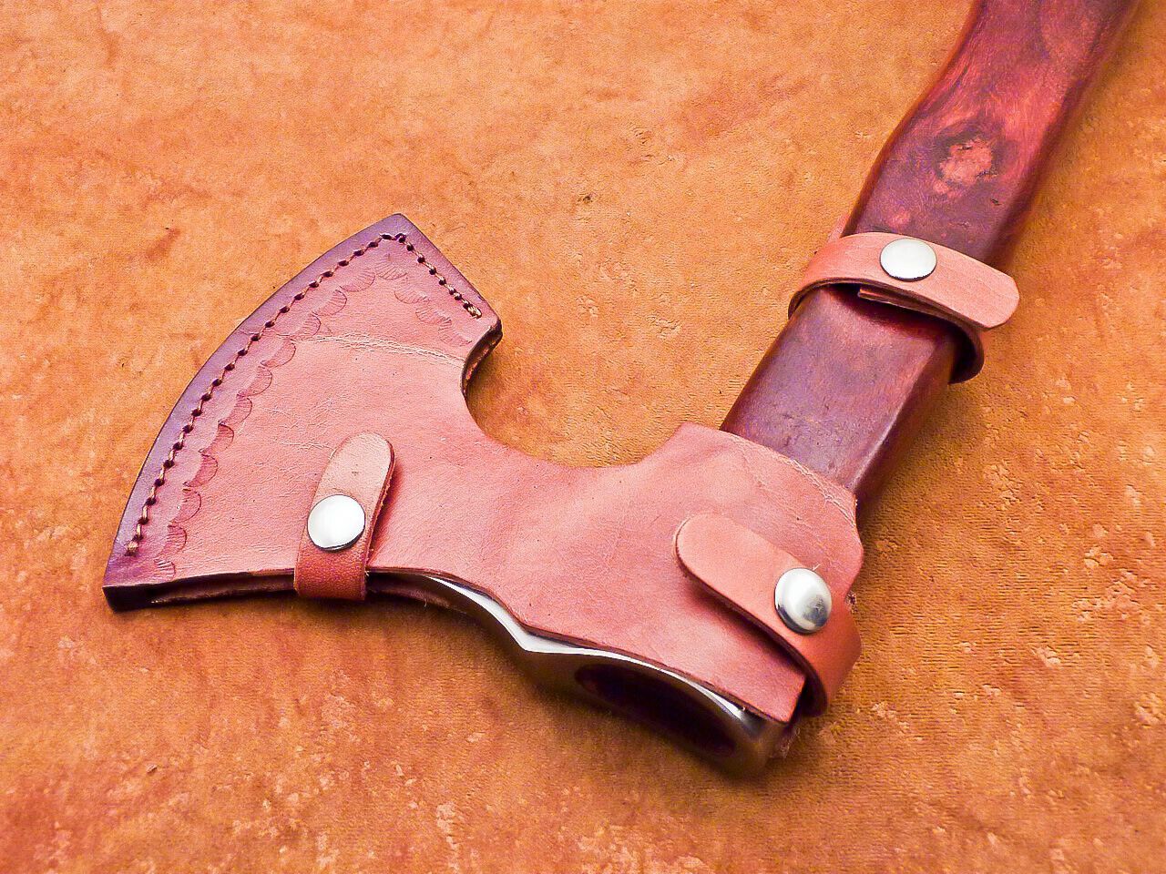 Handmade Carbon Steel Viking Axe – Bearded Camping Hatchet Tomahawk 20"