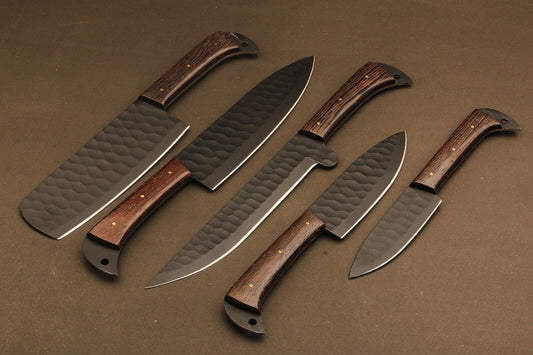 9" to 13" Hand Forged D2 Steel Chef Knives Set – Professional Kitchen Cutlery