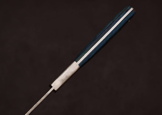 Handmade Full Tang Damascus Steel Chef & Hunting Knife 8" Pakka Wood Handle Sheath