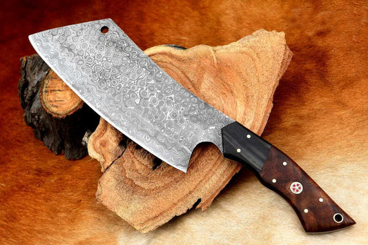 Heavy Duty Damascus Chef Handmade Knife Meat Cleaver Butcher Chopper