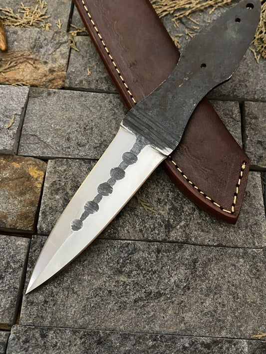 Heritage Forge 10 Inch Full Tang Hunting Knife Blank | Hand Forged Railroad Carbon Steel Blade