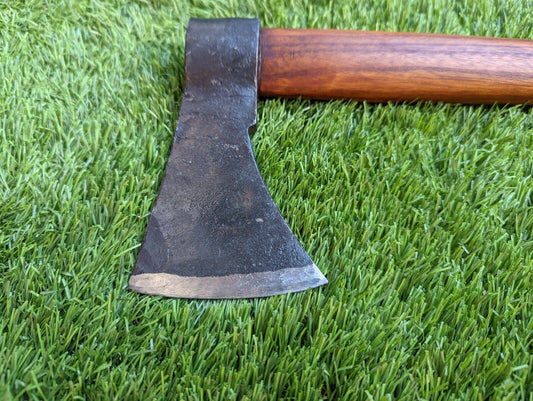 18 Inch Hand Forged Slavic Viking Battle Axe Tomahawk with Wooden Handle