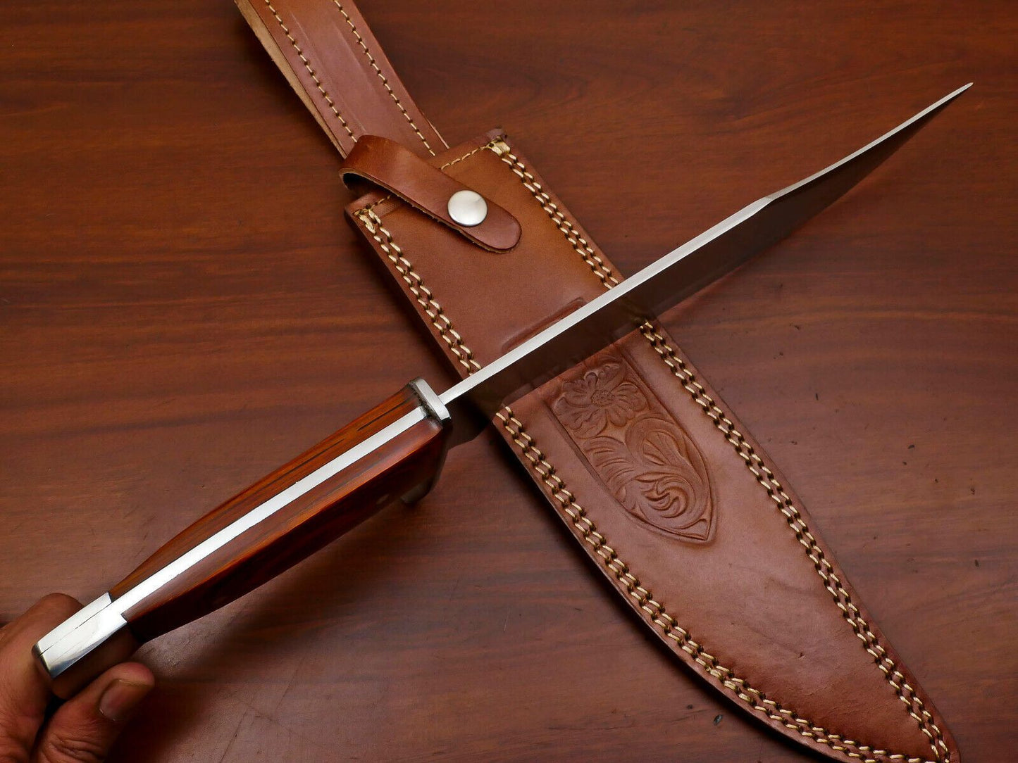 Ultimate Survival D2 Bowie Knife | 12-Inch Full Tang Fixed Blade