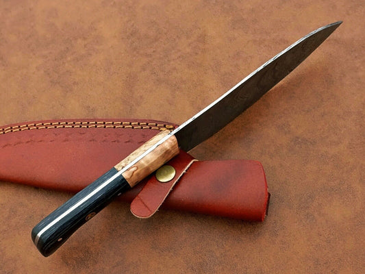 Custom Handmade Damascus Steel Chef Knife BBQ Special Knife