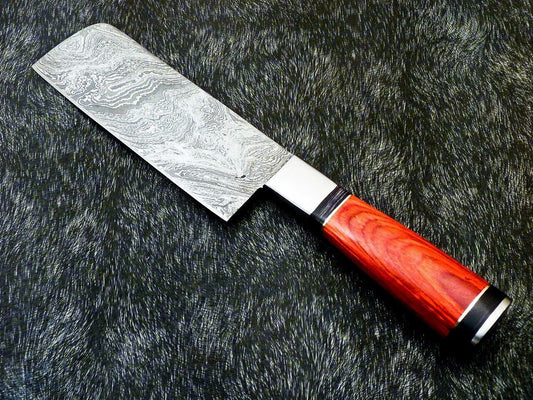 11" Custom Hand Forged Damascus Steel Chopper Knife – Kitchen & Chef Knife