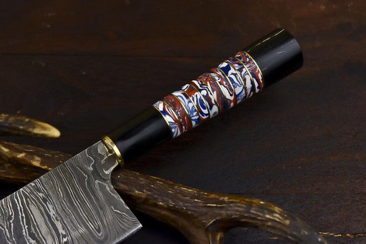 Custom Damascus Kitchen Chef Knife | Professional Kitchen Knife Gift