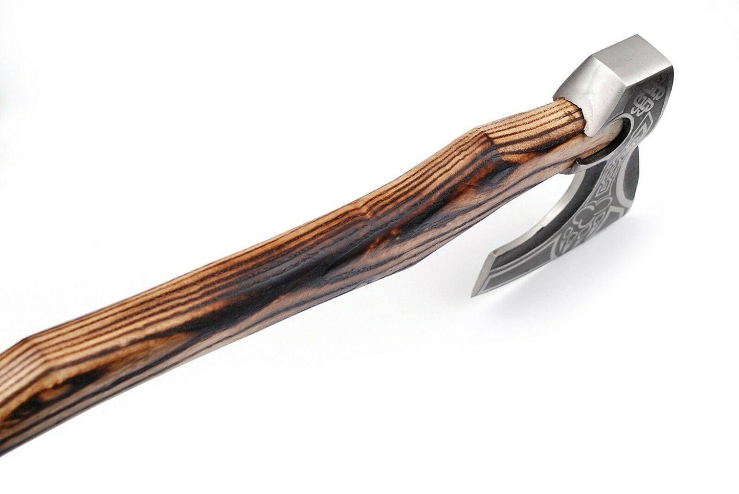 Hand Forged Carbon Steel Viking Tomahawk – Hatchet & Axe with Ash Wood Handle