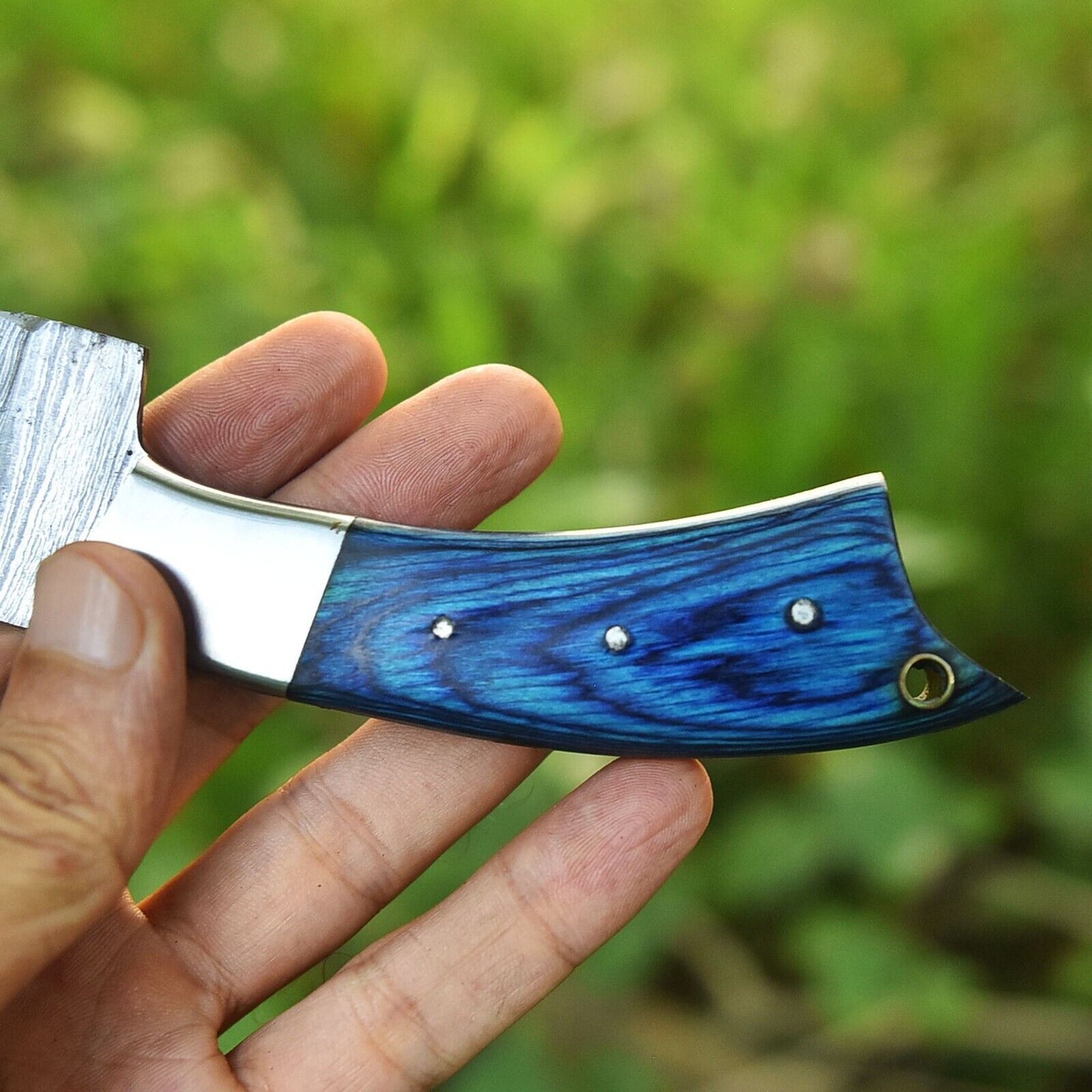 Custom Handmade Forged Damascus Steel Chef Knife | 12" Fixed Blade Kitchen Tool