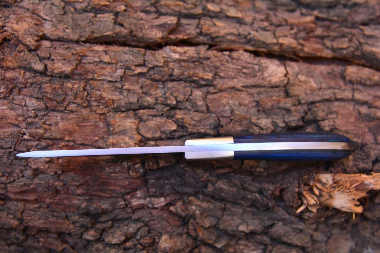 Handmade Stainless Steel Skinner Knife – Survival & Camping Bushcraft Blade with Leather Cover