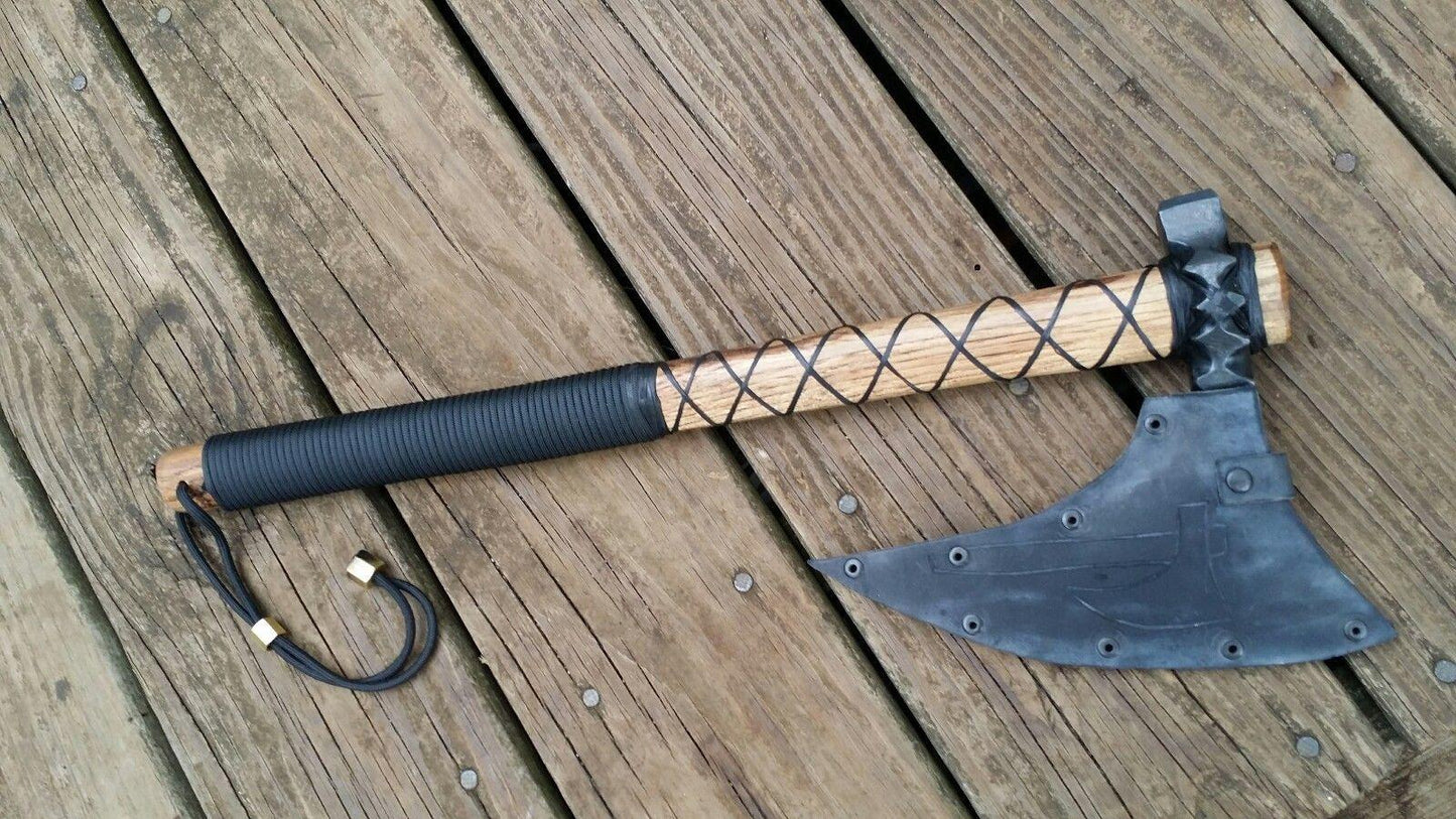 Hand-Forged Camp King Viking Tomahawk | Battle-Ready Axe