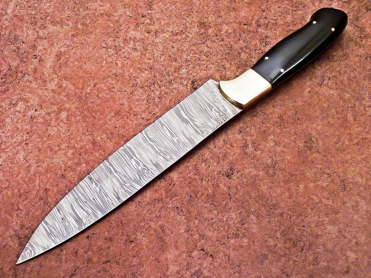 12" Professional Chef Knife | Handmade Damascus Blade Kitchen Knife with Resin Handle