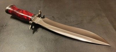 Cutlery Custom D2 Steel Sasquatch Bowie Knife | Resin Handle Hunting & Survival Knife