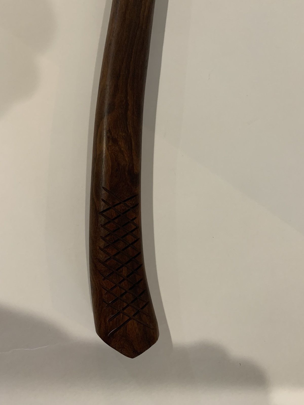 Hand Forged Damascus Steel Axe Hatchet with Wood Handle and Leather Sheath