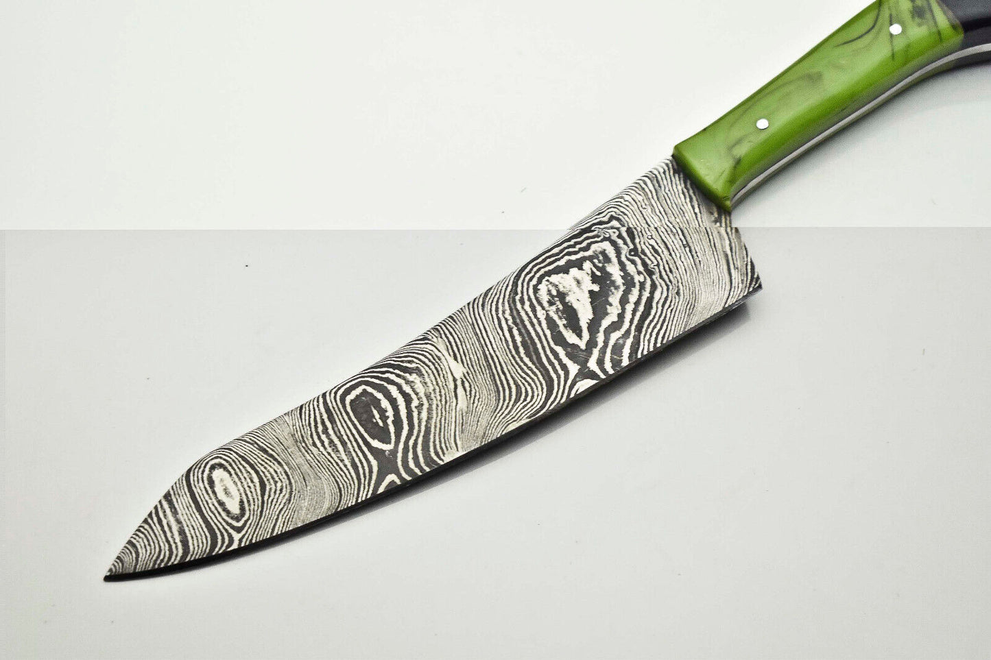 12.0" Handmade Damascus Blade Kitchen Full Tang Chef Knife – 384 Layer Forged Steel