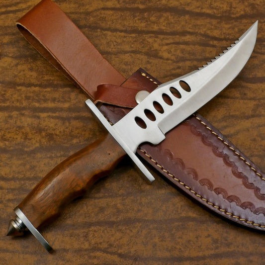 Custom Handmade D2 Steel Blade Hunting Bowie Sport Knife