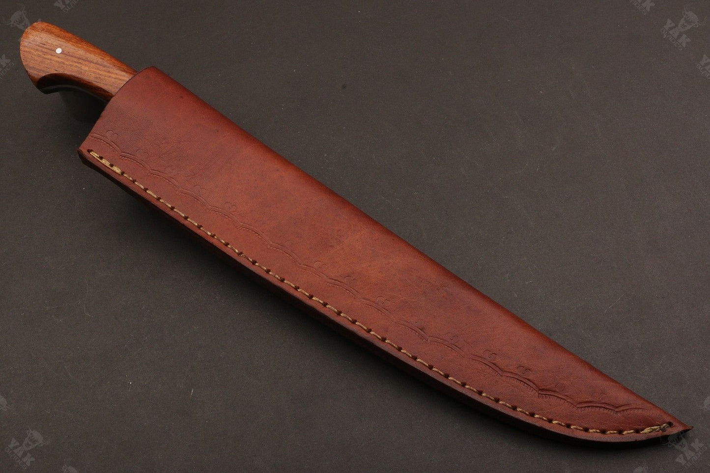 13.5" Custom Handmade Damascus Fillet Knife Fire Damascus Steel Fillet Knife