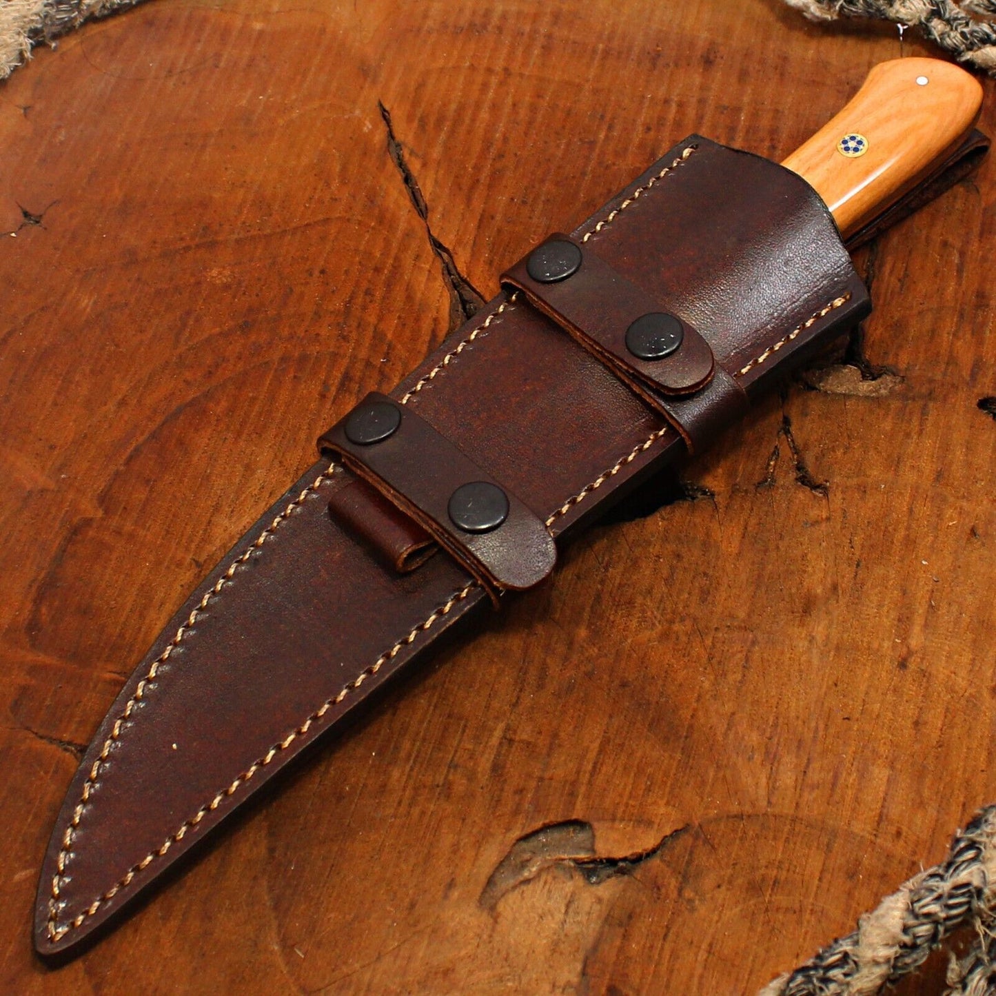 12" Custom Handmade Damascus Fillet Knife Chef Brisket Kitchen Hunting Knife