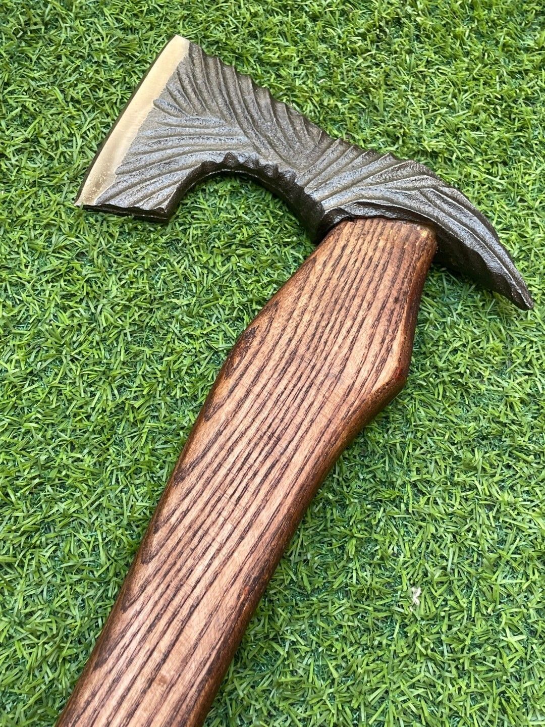 Hand-Forged Viking Hatchet – 19" Premium Carbon Steel Axe