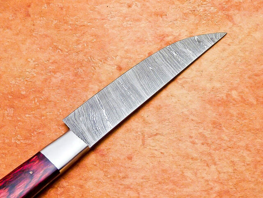 12" Professional Handmade Damascus Steel Chef Kitchen Knife with Hardwood Handle