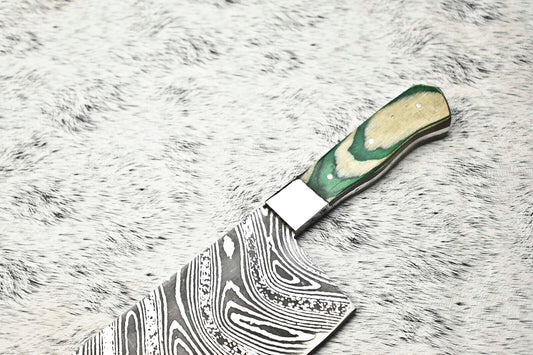 Cutlery Salvation Handmade Damascus Steel Full Tang Chef Knife – 10" Premium Kitchen Blade