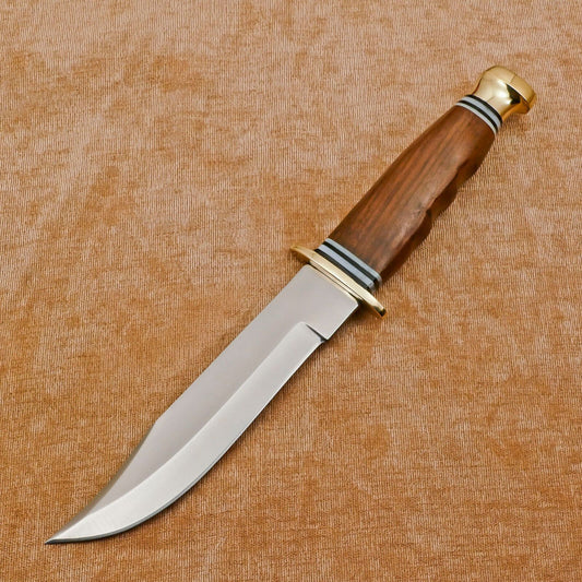 Handmade D2 Steel Fixed Blade Bowie Knife | 13" Full Tang Hunting & Camping Knife