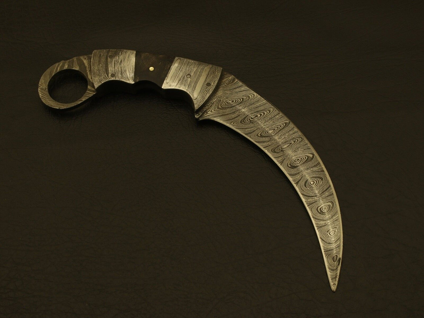 9" Damascus Karambit Knife Best Karambit Knife with Damascus and Bone Handle