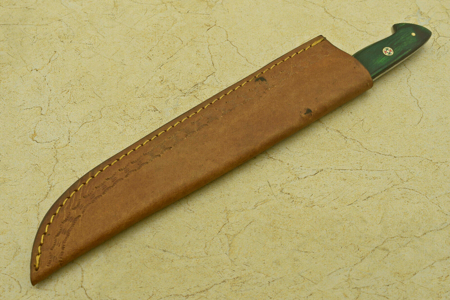 11.75" Handmade Damascus Steel Chef Kitchen Knife – Pakka Wood Handle, 512 Layers, Hand-Forged