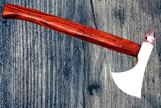 Custom Handmade High Carbon Steel Viking Tactical Tomahawk Hatchet Axe 16 Inch Wood Handle