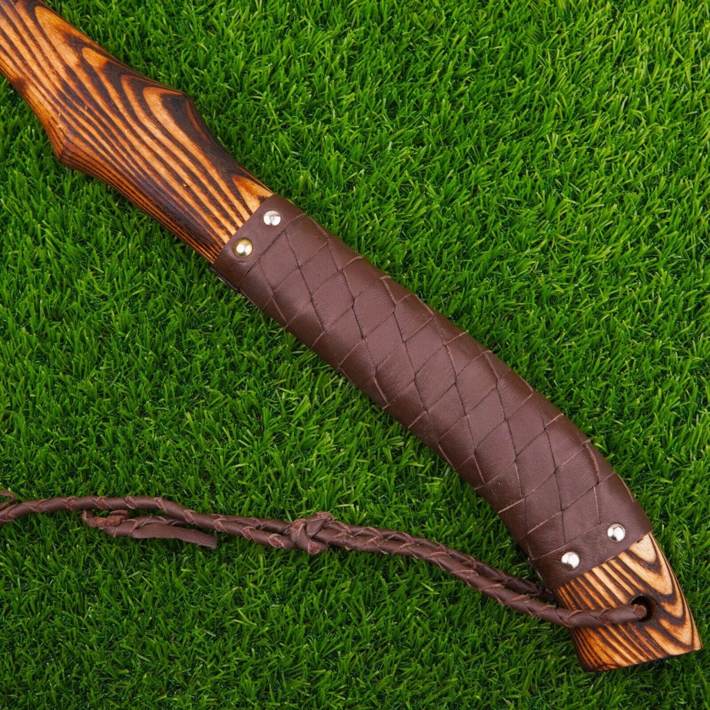 Hand Forged Norse Celtic Viking Axe Bearded Battle Ready VALHALLA Hatchet with Leather Sheath