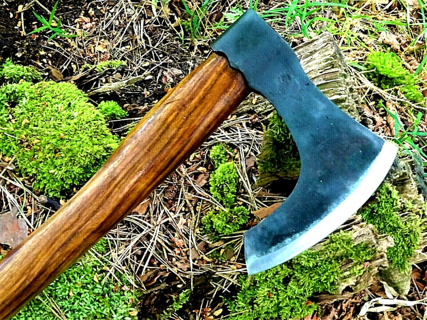 Custom Handmade Replica Viking Axe Carbon Steel Tomahawk Throwing Hatchet with Cocobolo Wood Handle