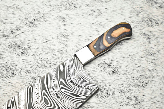 Cutlery Salvation Handmade Damascus Steel Full Tang Kitchen Chef Knife – 10.5" Blade